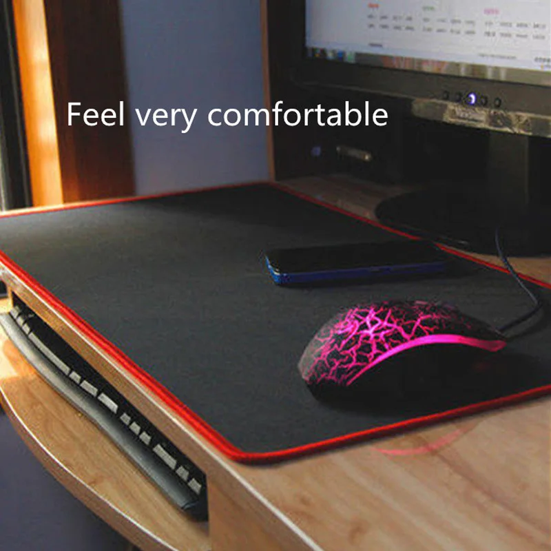 

Factory Secret Lock Edge Gaming Mouse Mat Large Edge Table Mat Thicken Office Large Table Mat Keyboard Pad