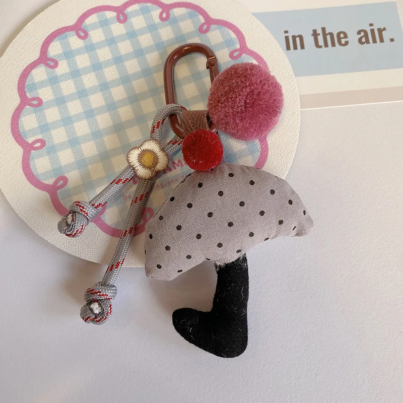 Милый брелок в виде гриба креативный ручной работы тканевые брелоки с вишней для
