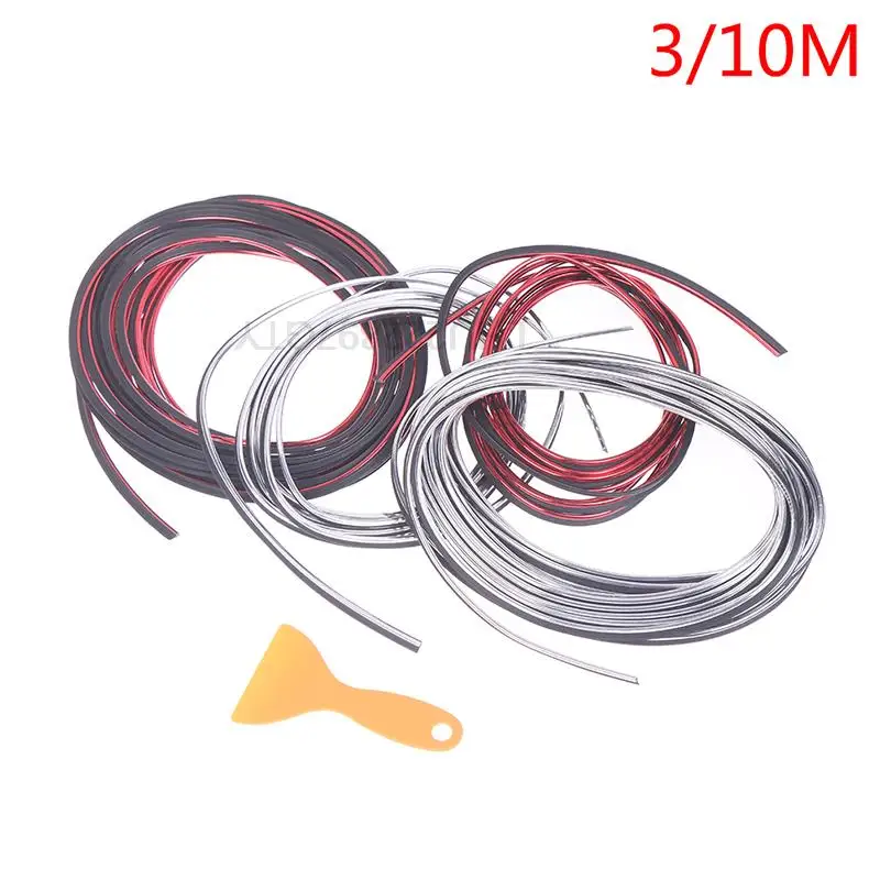 

3/10M Car Dashboard Flexible Trim Auto Interior Moulding Strip With Scraper