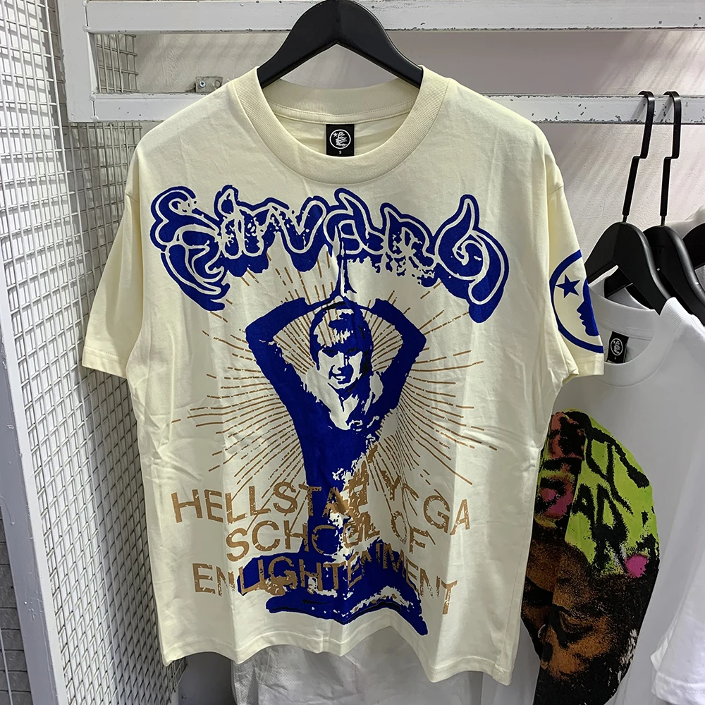

Fashion Streetwear HELLSTAR Y2K T Shirt Hip Hop Graphic Printed Cotton Oversized Tshirt Men Women New Harajuku Gothic T shirts