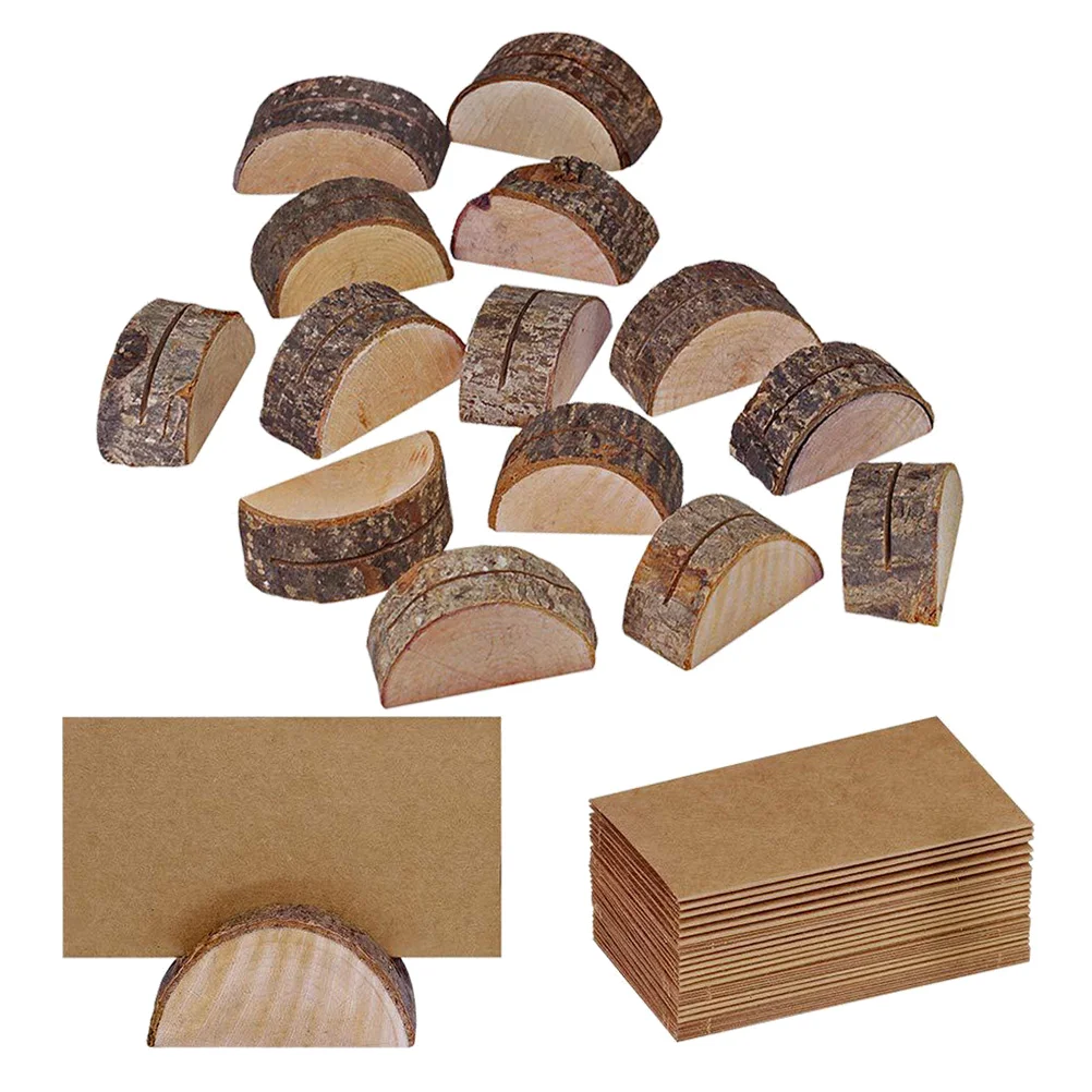 

30 шт., деревянные полукруглые держатели для фотографий