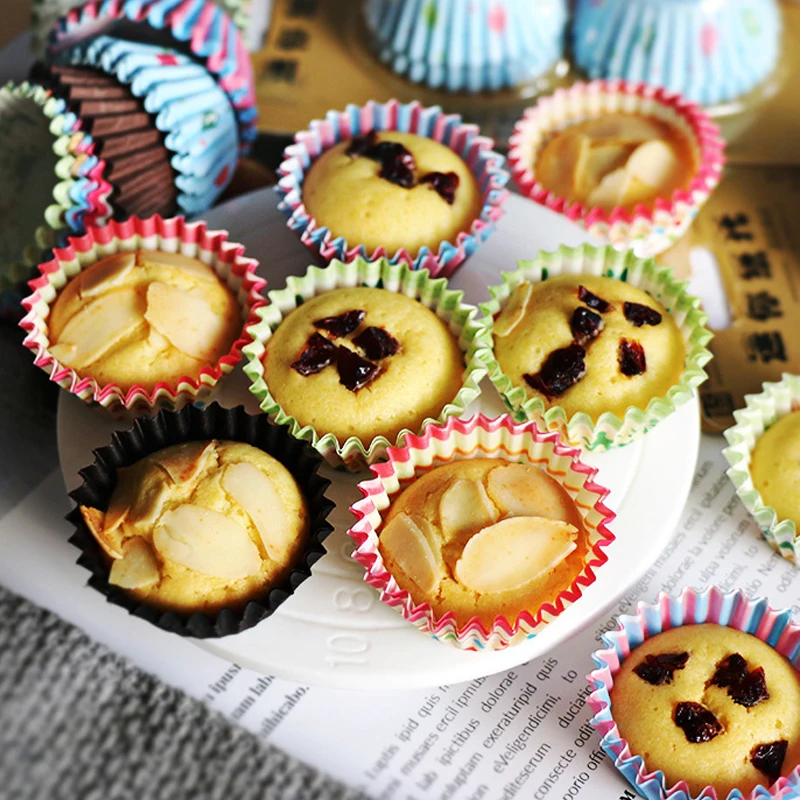 

100pcs Muffin Cupcake Paper Cups Liner Tray Mold Muffin Baking Mold Cup Cake for Party Home&Kitchen Bakeware Pastry Tools DIY
