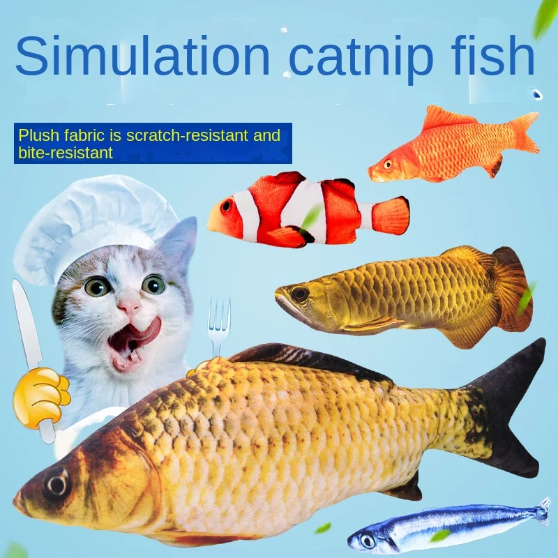 

Cat Toy Mint Fish Cat Cat Cat Cat Cat Cat Stick Pet Simulation Molar Kitten Cat Xiao Mao Pillow Mouse Cat Supplies