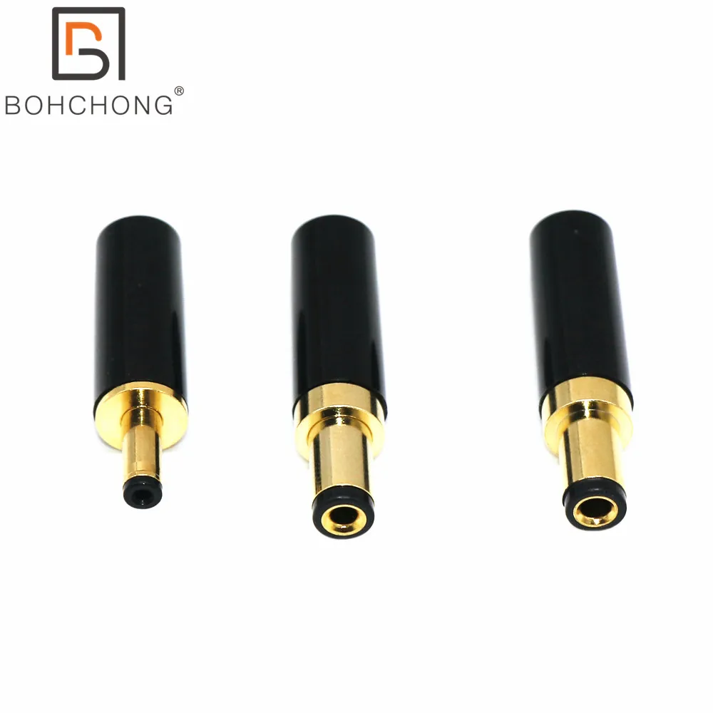 

2pcs Gold plated DIY DC Power Plug 3.5*1.35 4.0*1.7 5.5*2.1 5.5*2.5MM Wielded Male Jack Connector For Wielding Liner Power Cable