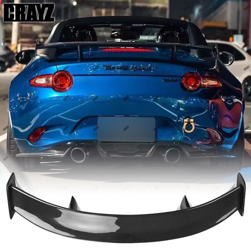 Для MAZDA MX5 MX-5 2016-2023 глянцевый черный/настоящее углеродное волокно ND Miata украшение