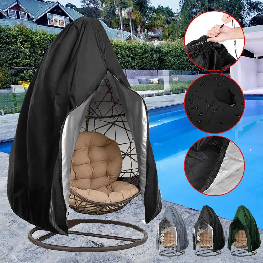 

Patio Egg Chair Covers with Zipper Durable Large Wicker Egg Swing Chair Covers Waterproof Heavy Duty Outdoor Chair Cover