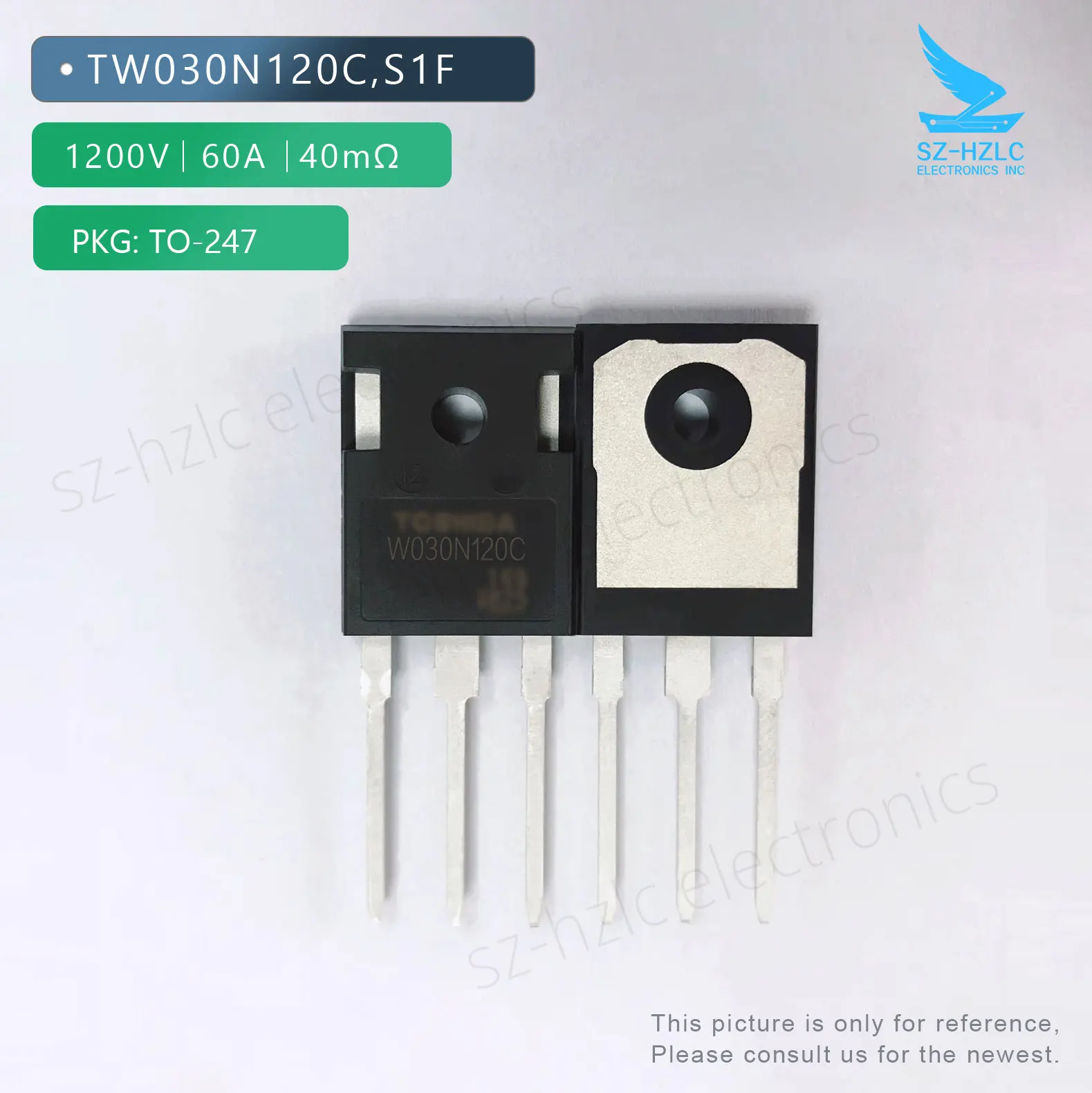 

TW030N120C,S1F SICFET Nmos 1200V 60A 40mΩ TO-247 W030N120C