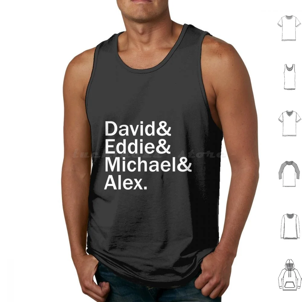 

David Eddie Michael Alex Tank Tops Print Cotton David Eddie Michael Alex