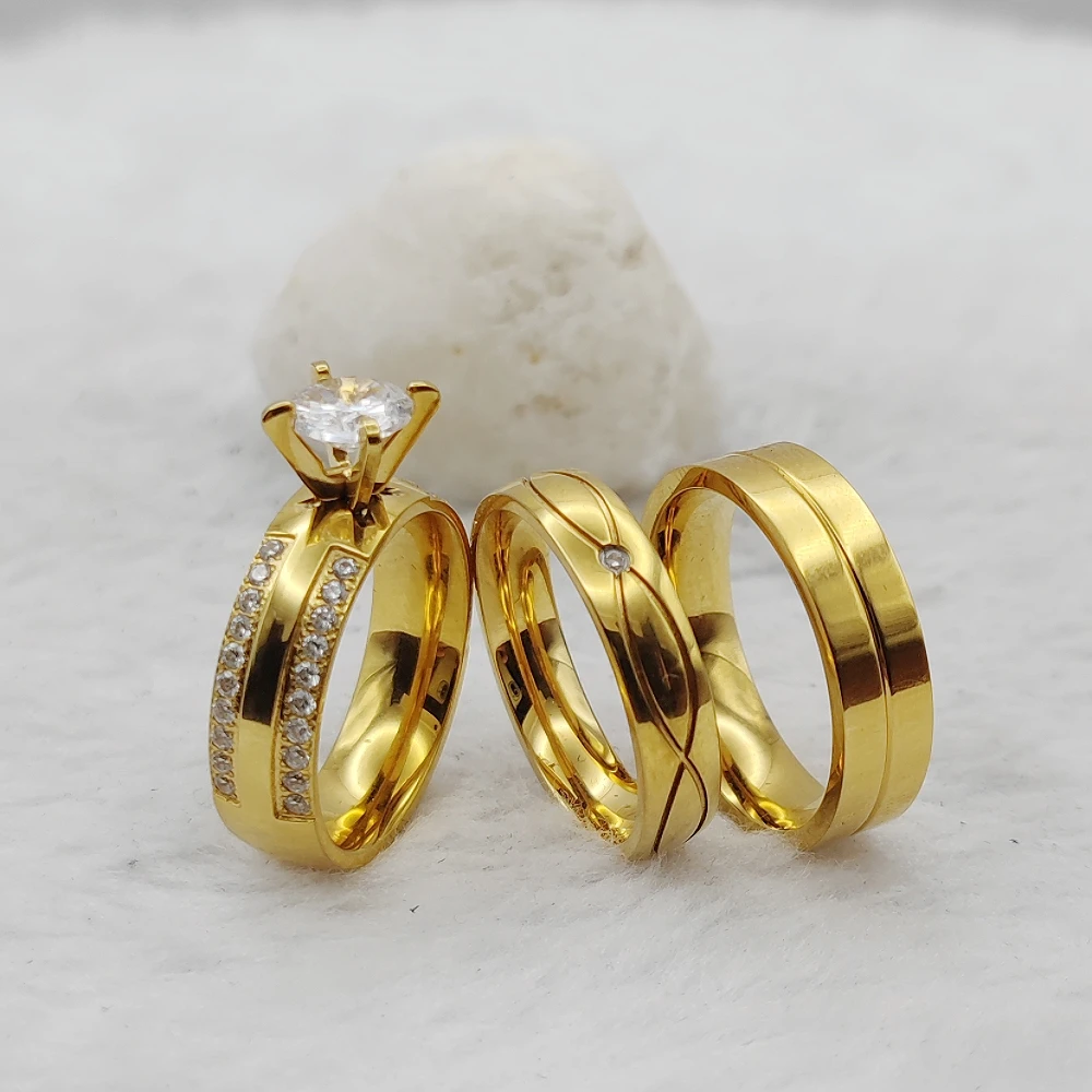 Ювелирные изделия без косточек с настоящим изображением позолоченные кольца 24