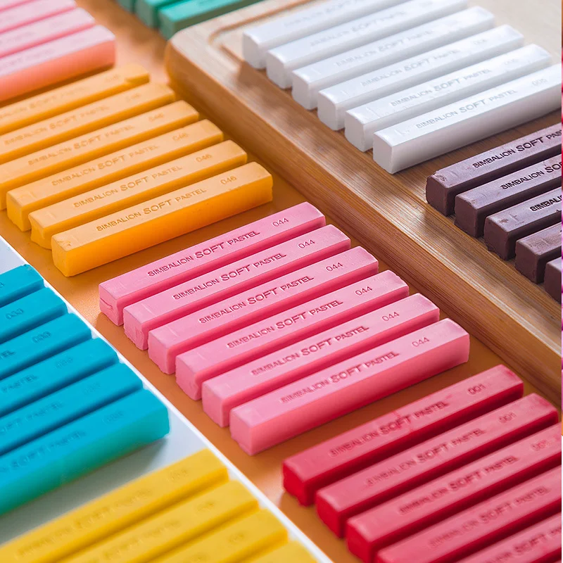 

60-color Sketch Chalk Brush 6 Packs of Soft Chalk Stick Environmental Protection Material Brightly Colored Professional Painting