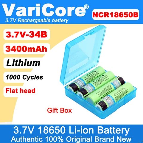 Аккумулятор VariCore NCR18650B 3400 мАч  для фонарика