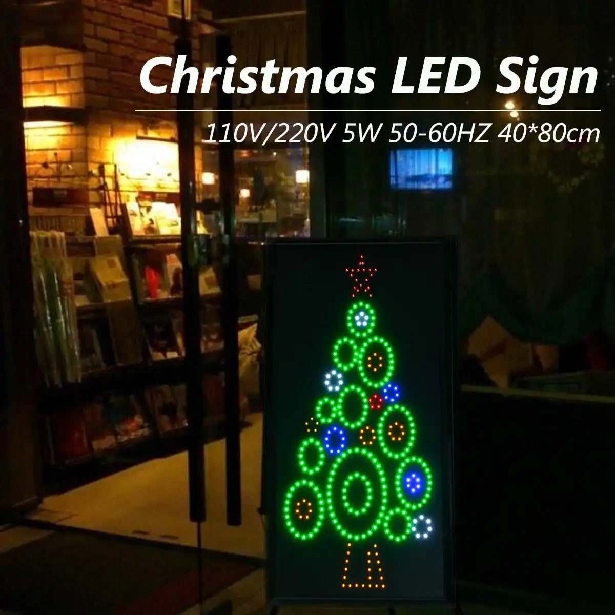 

Christmas 40*80 LED billboard LED Signboard LED Light Neon Sign Vintage Home Wall Hanging Decor Advertising Signboard For BAR