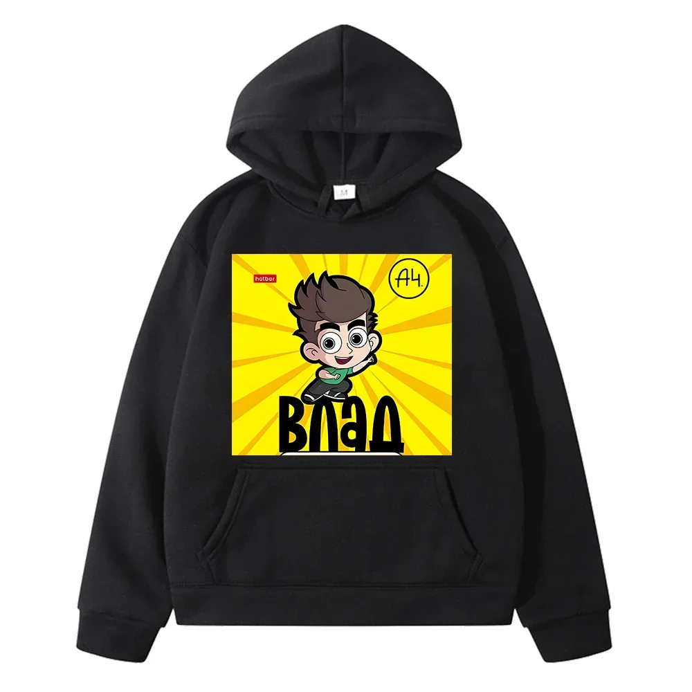 Флисовый Пуловер С Капюшоном Для Детей A4 Vlad Мультяшным Принтом Осенняя Куртка