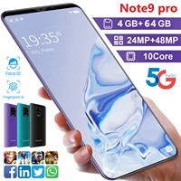 2022 New Cell Phone Note Pro Android10 0 and 5 5Inch Full Screen 4GB 64GB 24MP 48MP Memory Network Smartphone Cellphones