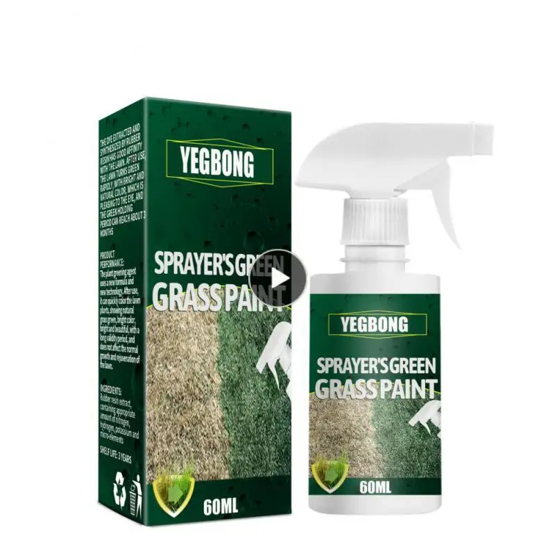 

Maintenance Agent Natural Hard-wearing Grass Paint Fadeless 60ml Lawn Colorant Turf Paint Sprayer Greening Lawn Agent Safe Stain