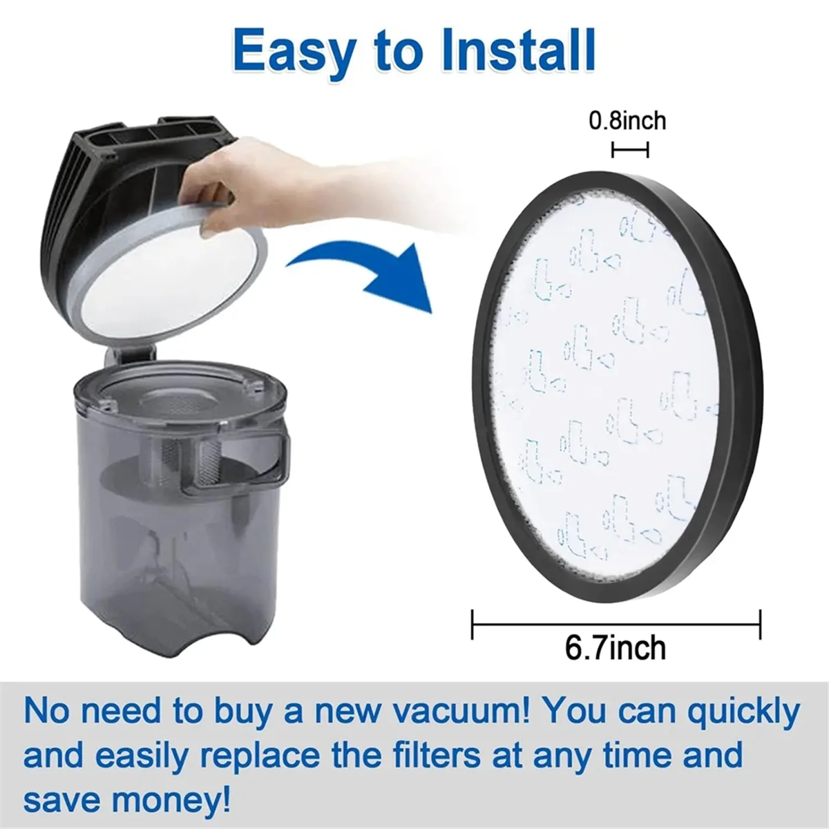 Hepa-фильтр для RO69XX X- Power ZR 006001 RO6941EA RO6951EA RO6954EA RO6963EA RO6984EA Детали пылесоса