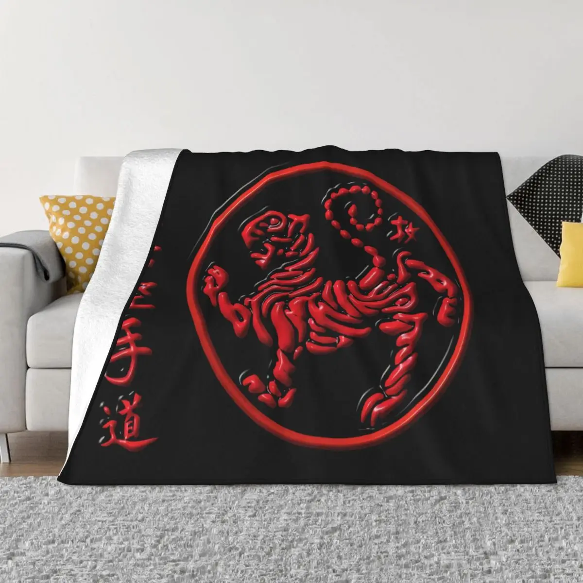 

New Songtao Pavilion Karate Tiger Logo Martial Arts Blanket Bed Travel Bed Cover Warm Baby Blanket 3D Anti-pilling Non-stick