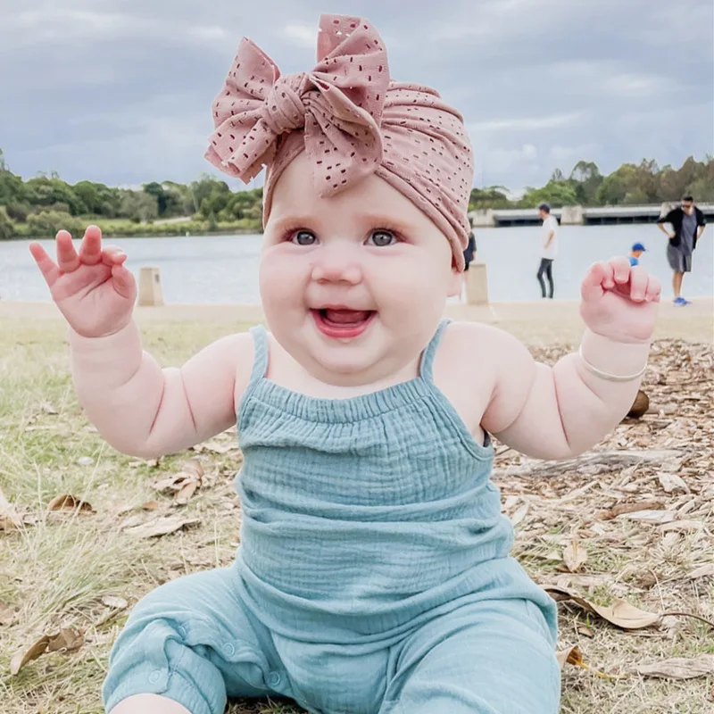 Детская чалма головные уборы новинка кружевная детская эластичная шапка с