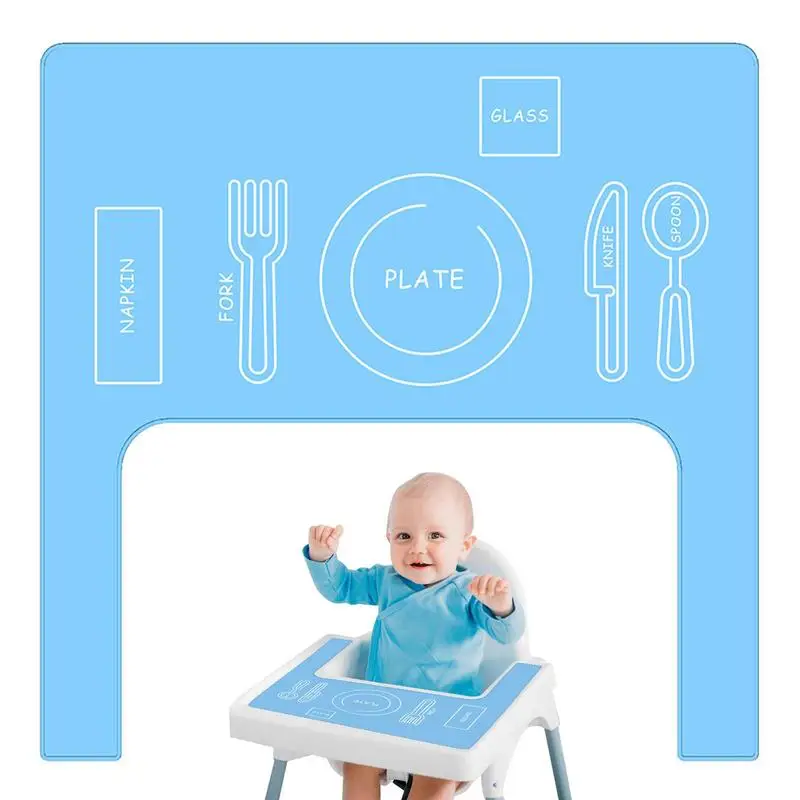 

Baby Placemat For High Chair Anti-slip Food Placemat Finger Foods Placemats For Toddlers And Babies Easy To Clean Food-safe