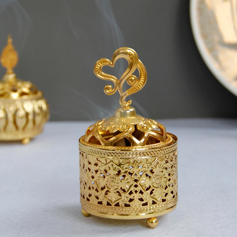 

Desktop Decoration Metal Incense Burner Handheld Aromatherapy Stove Creative Incense Burner Holder