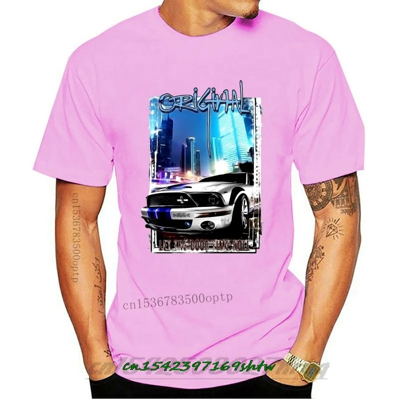 

2020 New Men'S T Shirt T-Shirt American Classic Muscle Car Mustang Shelby GT500 KR Silber Auto Youngtimer Oldtimer