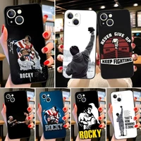 rocky balboa phone case funda for iphone 13pro 12 11 pro max xr x xs mini pro max for 6 6s 8 7 plus design cover