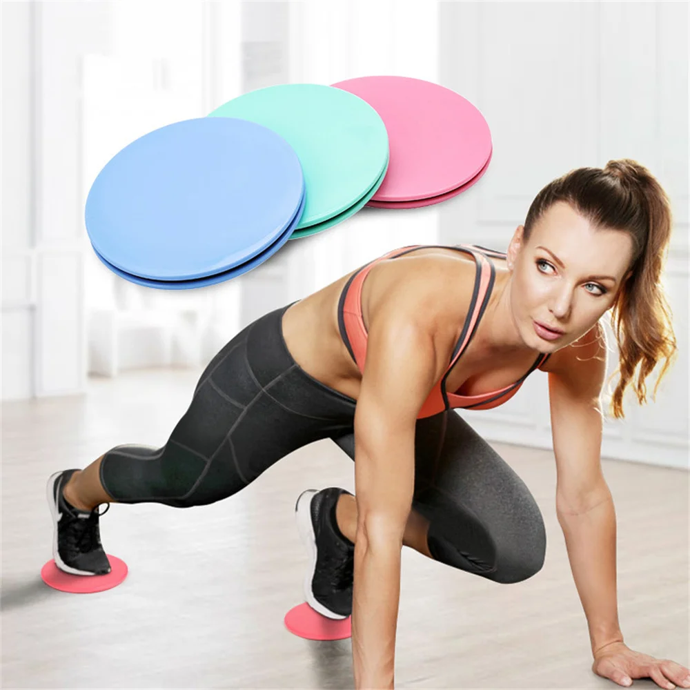 

2pcs Yoga Gliding Discs Slider Fitness Disc Exercise Sliding Plate Abdominal Core Muscle Training Sliding Disc Fitness Equipment