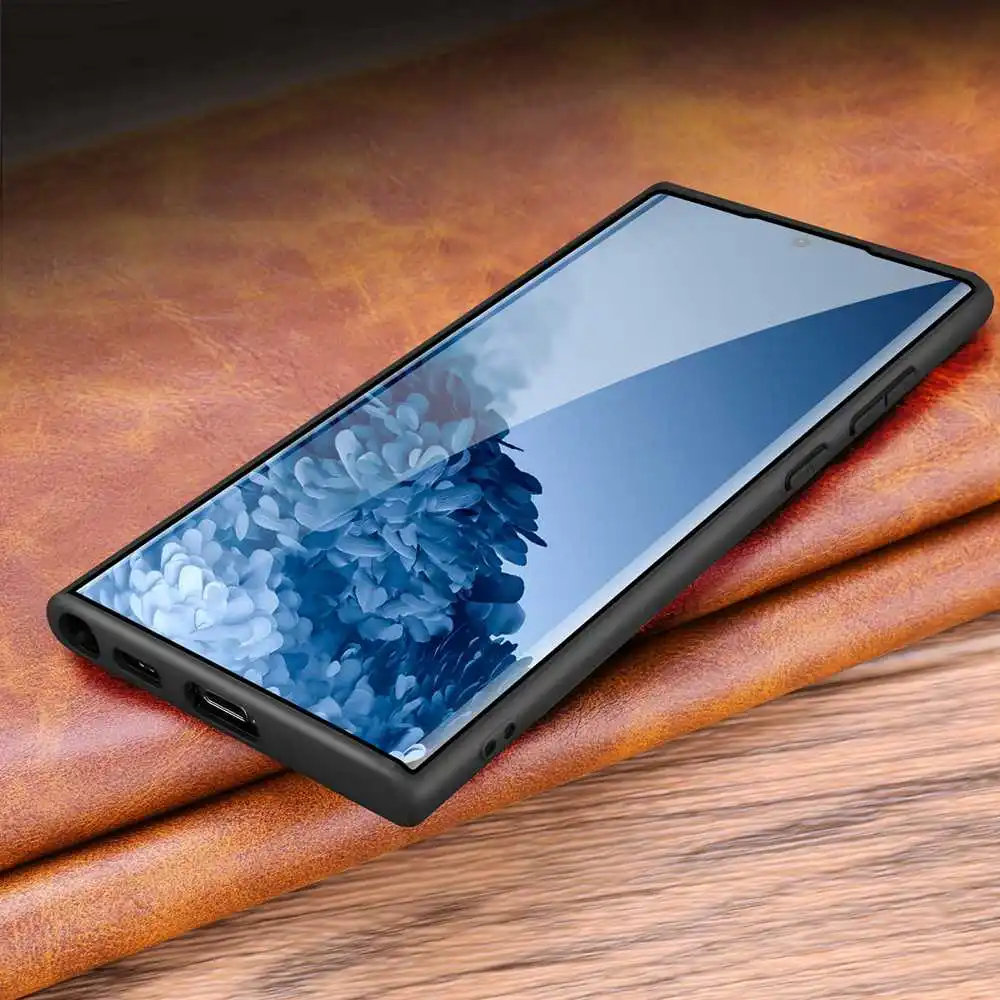 Genuine Leather Case For Samsung Galaxy S22 S21 S23 Plus Ultra Case Luxury Phone Bags Cases For Samsung S21 Plus S22 Ultra Cover
