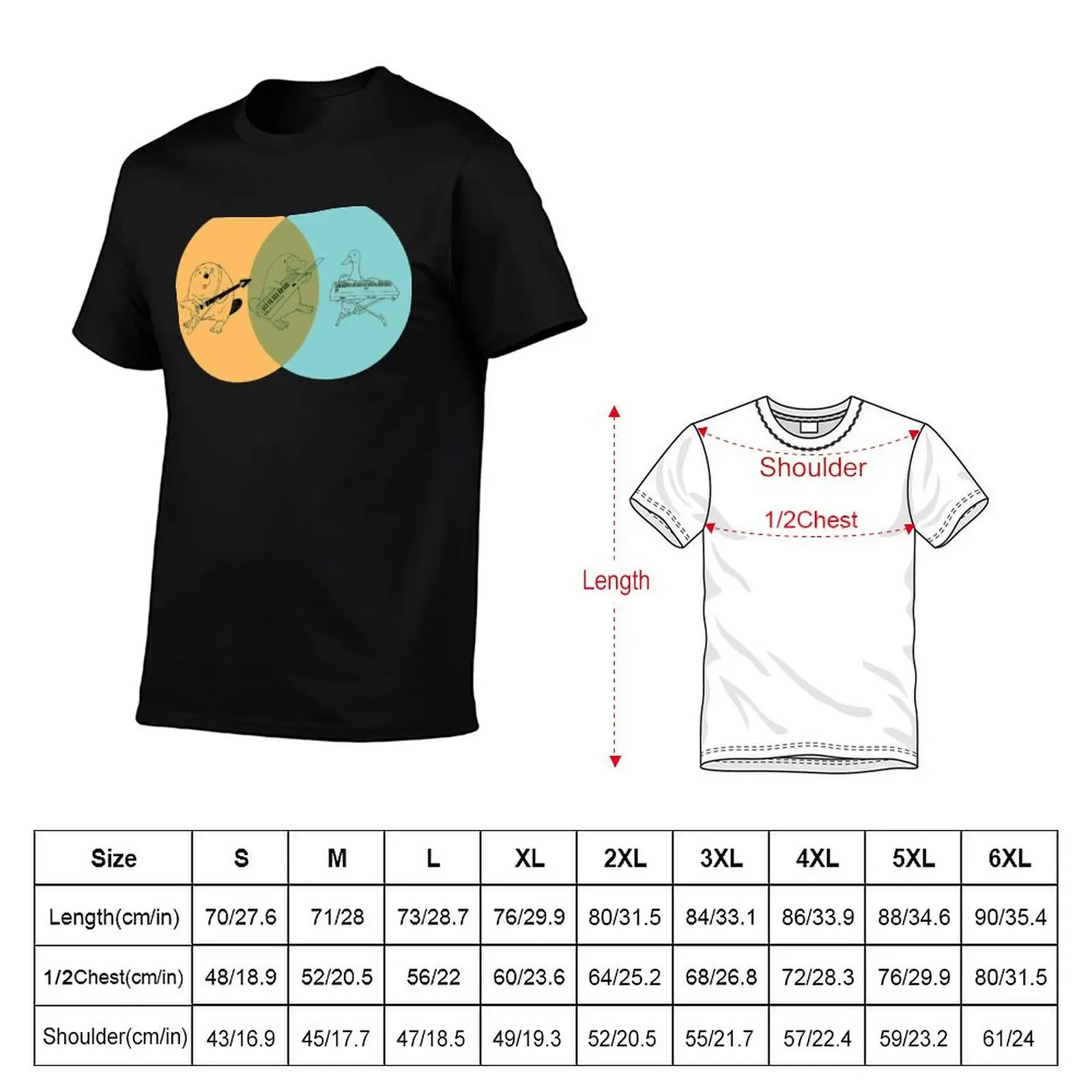 Keytar Platypus Venn Diagram-футболка OGB, винтажная футболка с рисунком, фигурки аниме, синяя арховая уличная одежда, мужская футболка (art.: 3920cc10c3cd2) - 3920cc10c3cd2