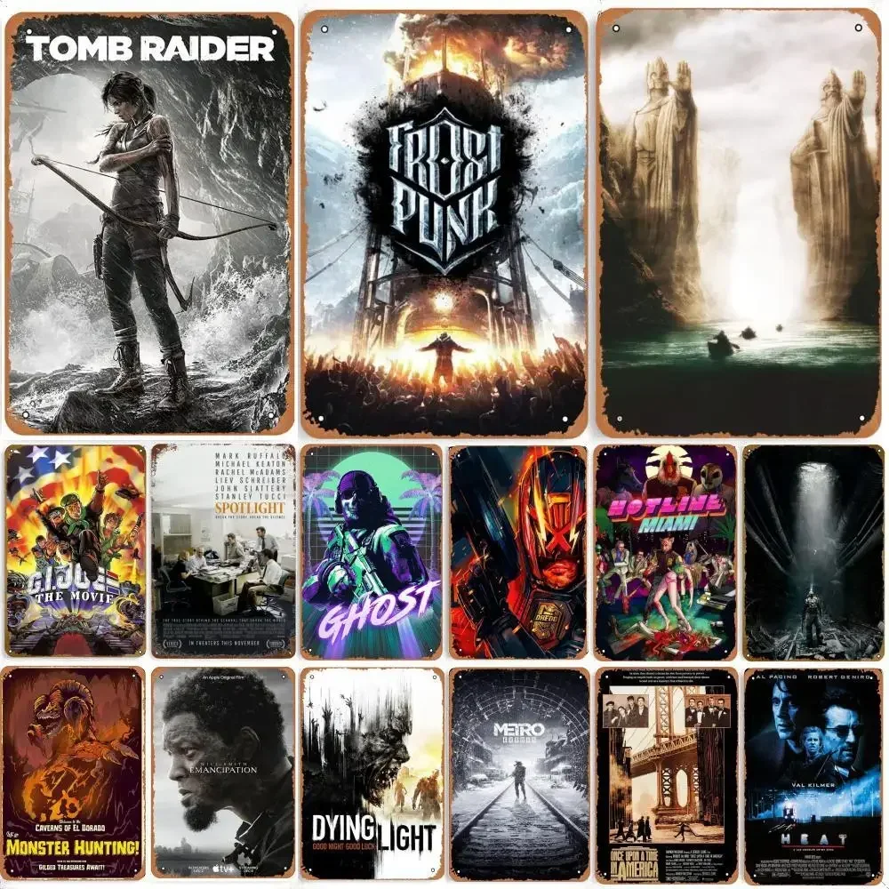 Винтажная Металлическая Жестяная Вывеска Из Фильма Классический Киностиль