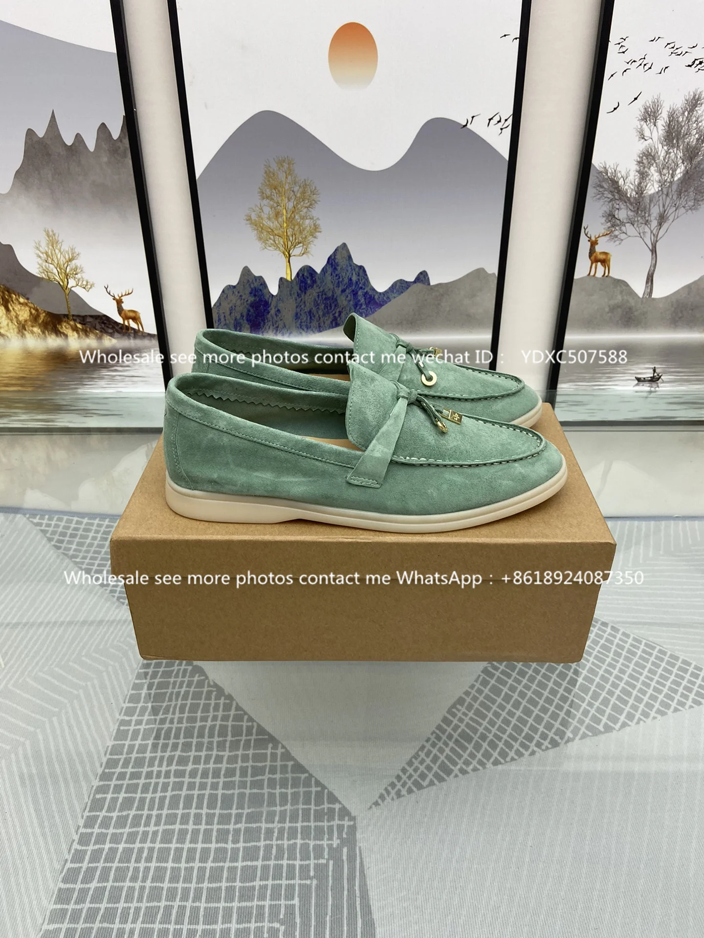 New lp Summer Walk Ballet Flats Casual Shoes Women Quality Kidsuede Lock Fringe Decor Flat Shoes Women Spring Women Loafers 2023