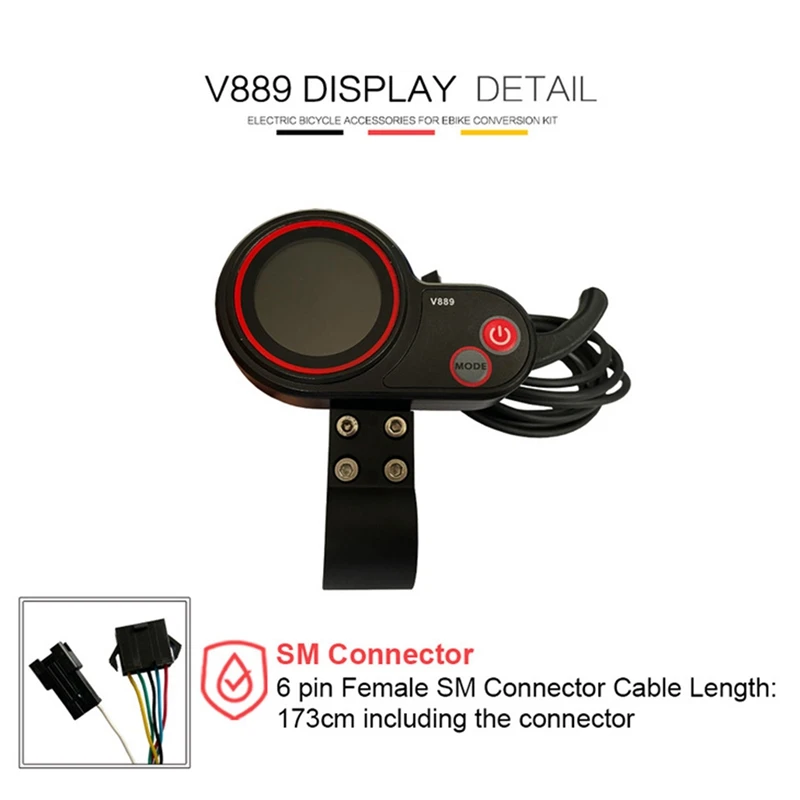 Устройство управления скоростью двигателя с цветным ЖК-дисплеем V889 750 Вт 1000 30 А 1