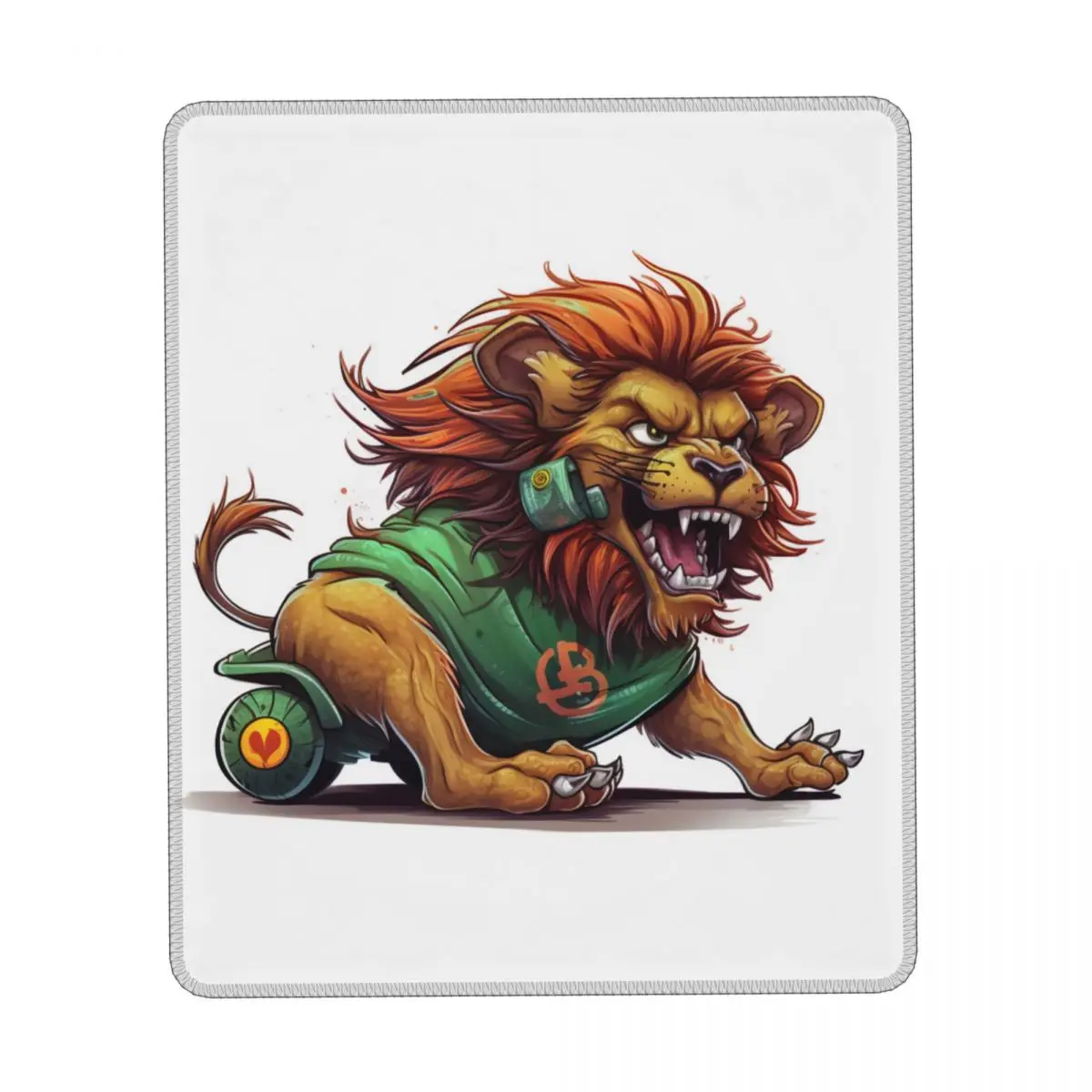 

Lion Vertical Print Mouse Pad Drawing Style Cartoon Quality Rubber Mousepad Anti Fatigue Rertro Table Mouse Pads