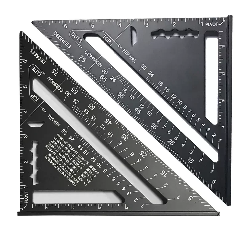 

Sale Aluminum Alloy 7 Inch Angle Protractor Miter Gauge Set Square Measuring Triangular Plate Ruler Students Stationery