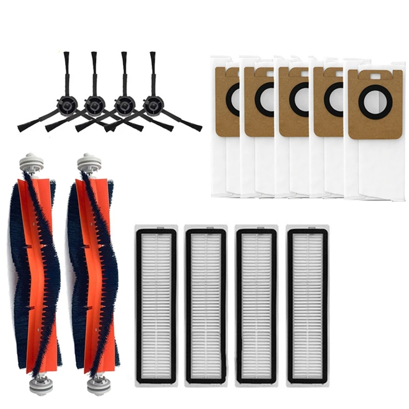 

Replacement For Dreame L10 Plus Vacuum Cleaner Accessories Main Brush Side Brush Dust Bag HEPA Filters Parts