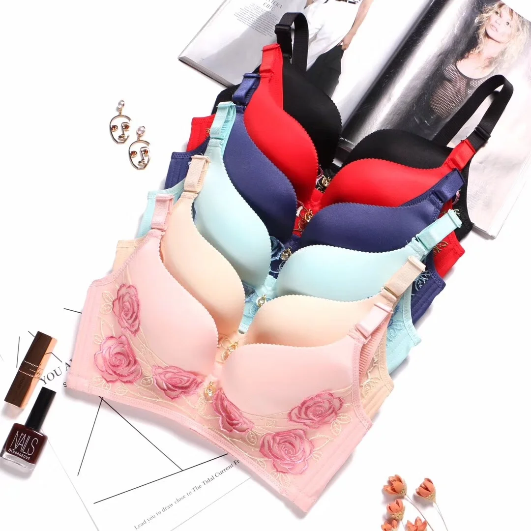 

Rose language a generation hair ring less underwear sexy small chest thick and thin cup adjustable side breast bra