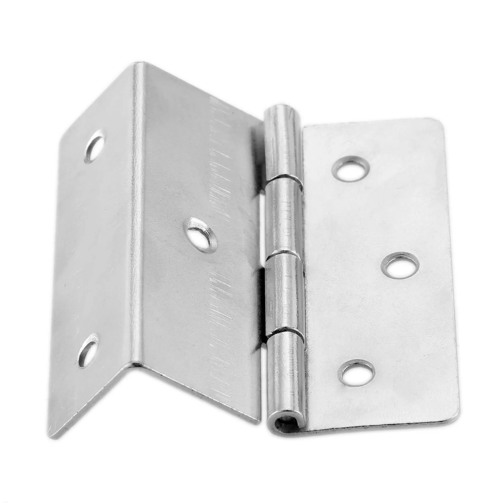 

1Pc Silver Decorative Hinges 44mm Three Page Folded Hinge For Wood Box Furniture Cabinet Drawer Door Cabinet Hinges