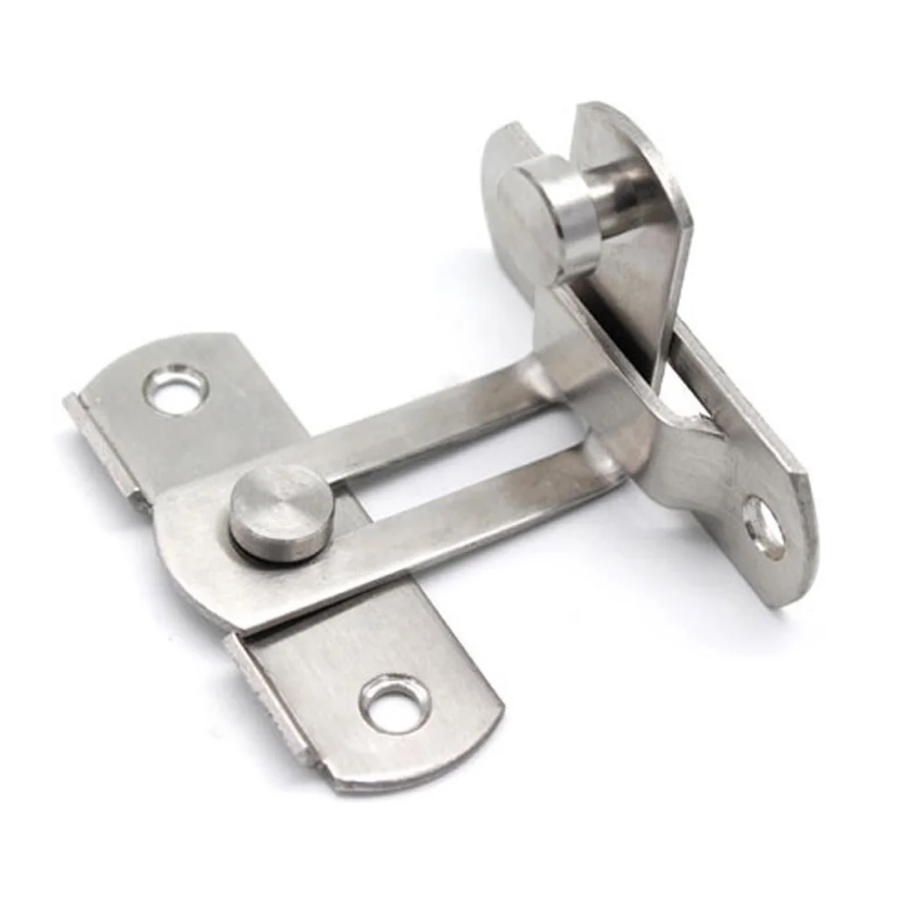

Hardware Lock Sliding Door Handle Anti Theft Room Modern Cabinet Drawer Latch Security Hasps Locks Stainless Steel 90 Degree
