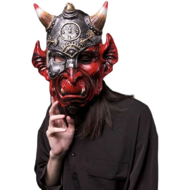 Full Face Men's Mechanical Horror Punk Ghost Wansheng Mask Carnival Demon