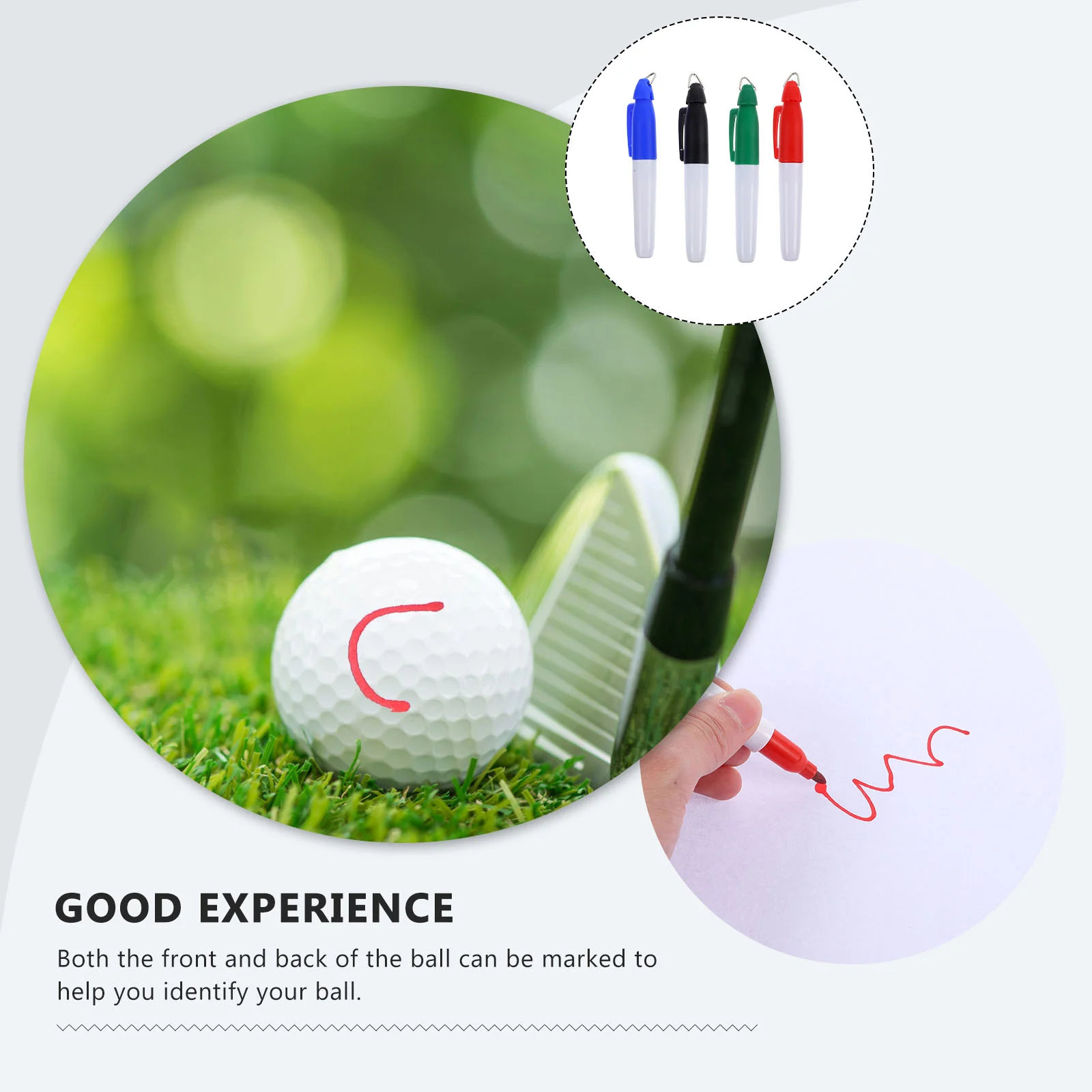 4 шт. лайнер для гольфа зажим игры в гольф трафаретные шарики выравнивания