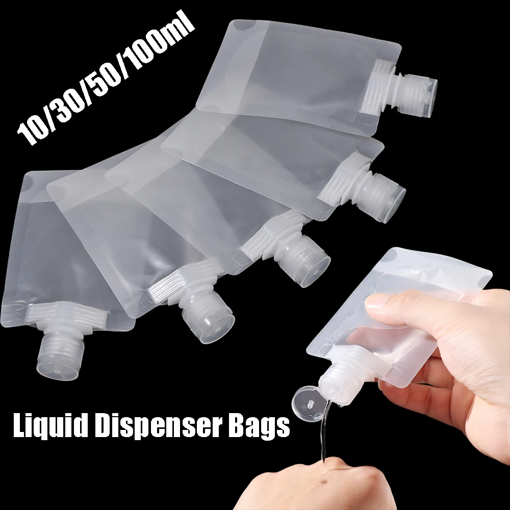 

with Sealed Spout for Shampoo Lotion Leakproof Spray Bottles Cosmetic Containers Liquid Dispenser Refillable Pouches