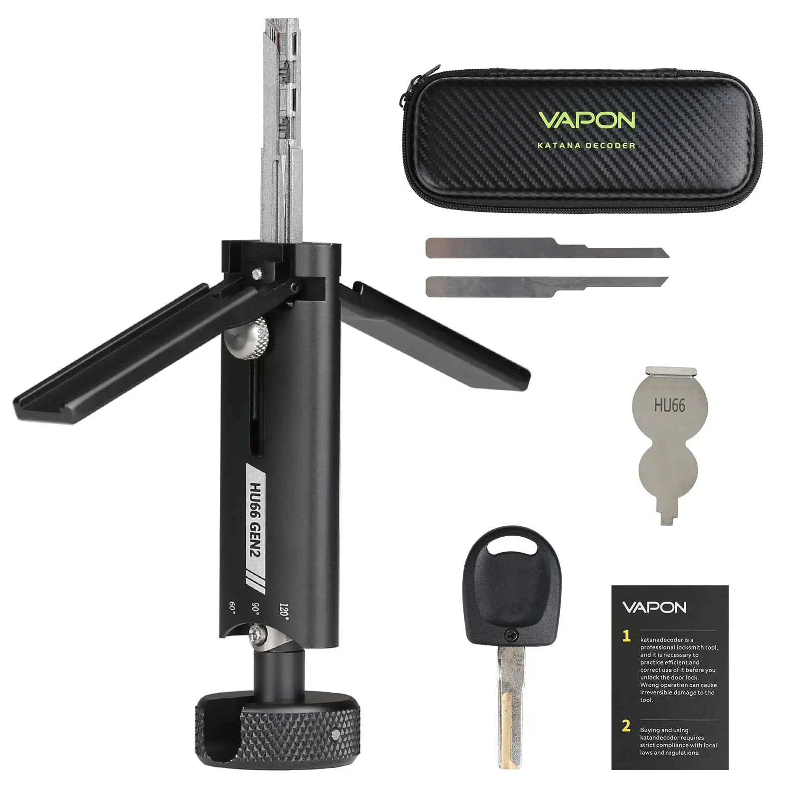 

Vapon Katana Decode-r HU66 Gen2 for-VW Porsch-e Bentley-Lamborghini, HU92 for-BMW E Series, SIP22 Для слесаря/Lockpick Tool FIAT