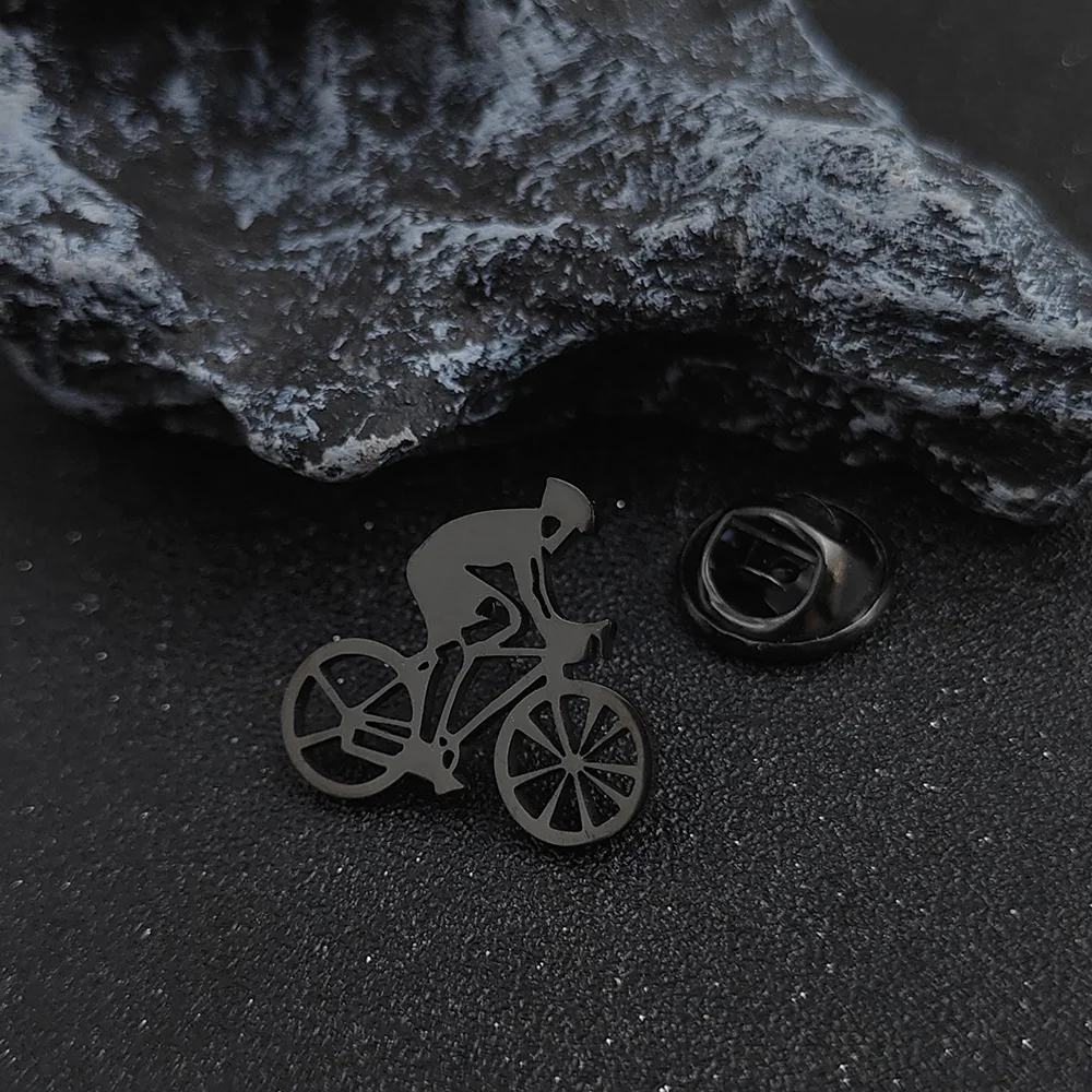 Мужская/женская брошь в форме велосипеда