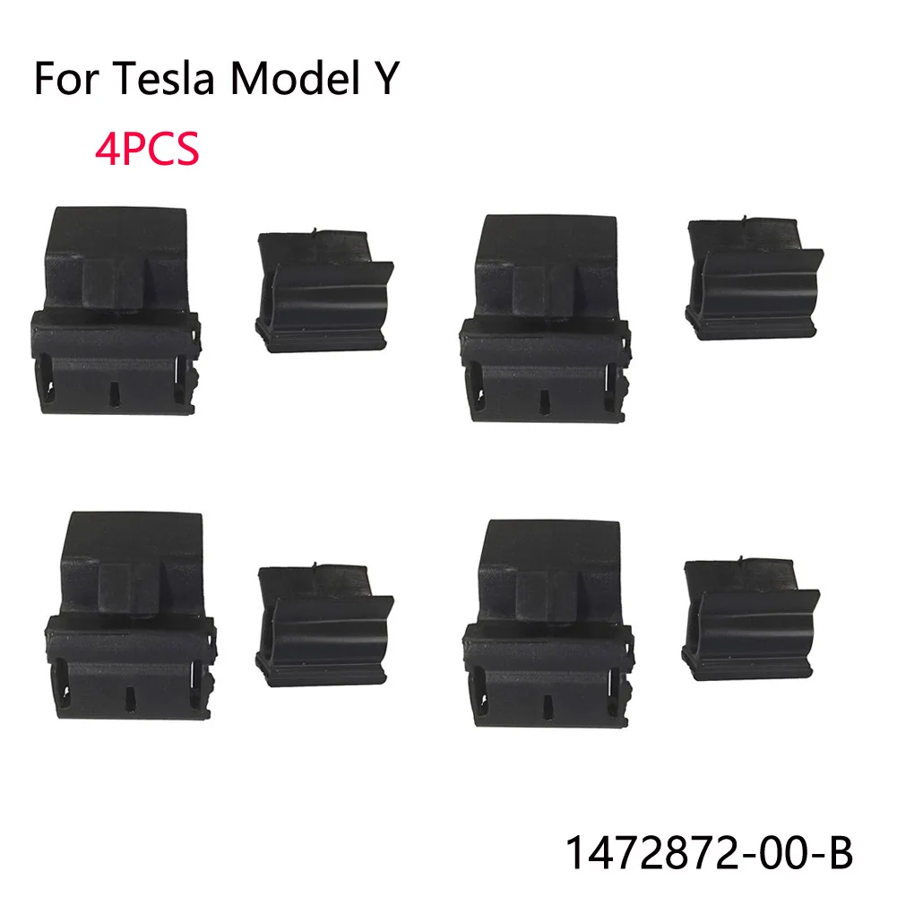 

4 шт., клипса на передний бампер Tesla Model Y 2020-2021, клипса на багажник 1472872-00-B, клипса на багажник, автомобильные аксессуары