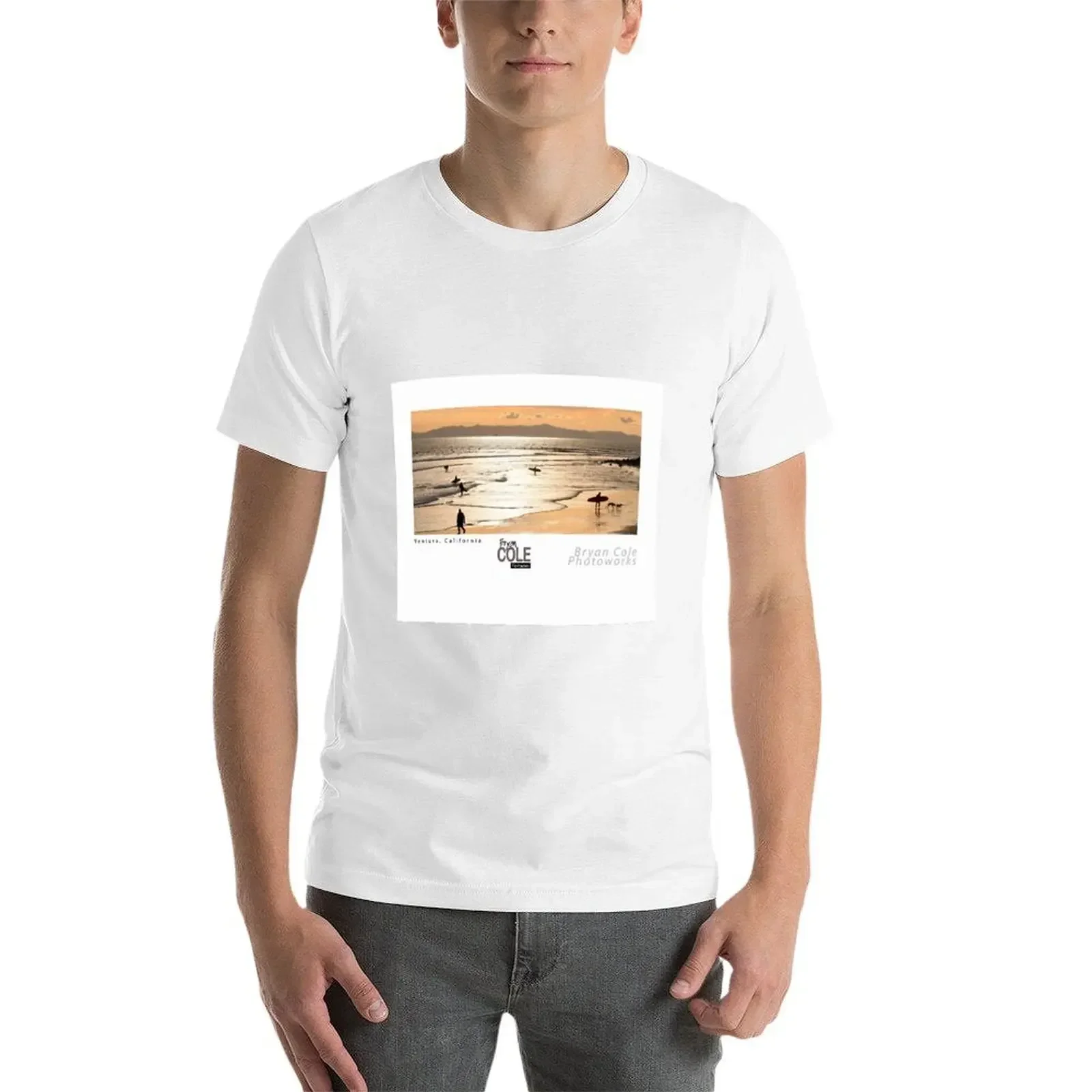 Футболка Ventura Калифорния милая одежда футболка с рисунком винтажные мужские