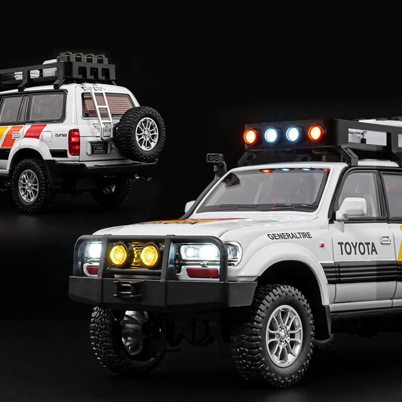 1:24 Land Cruiser LC80 SUV Внедорожник Литая под давлением модель автомобиля Игрушки из