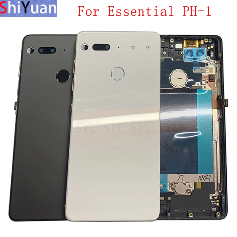 

Original Battery Cover Back Rear Door Housing Case For Essential PH-1 Battery Cover with Fingerprint Flex Cable Repair Parts