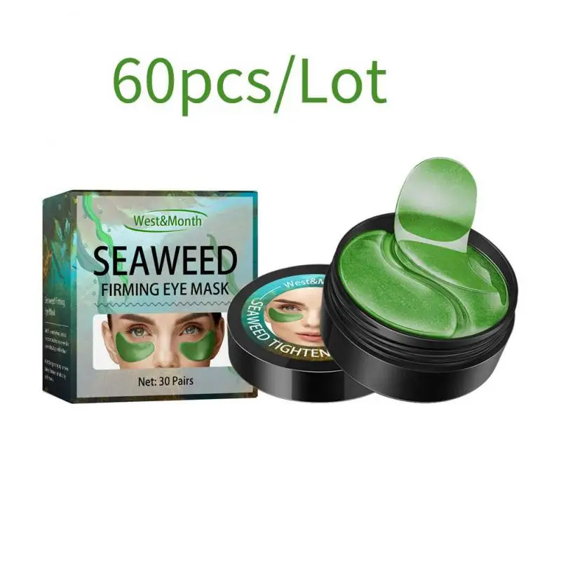 

60 шт., увлажняющие патчи для кожи вокруг глаз с морскими водорослями