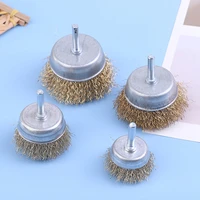 38mm 50mm 65mm 75mm teel wire wheel brush for drill rotary tool metal rust removal polishing brush