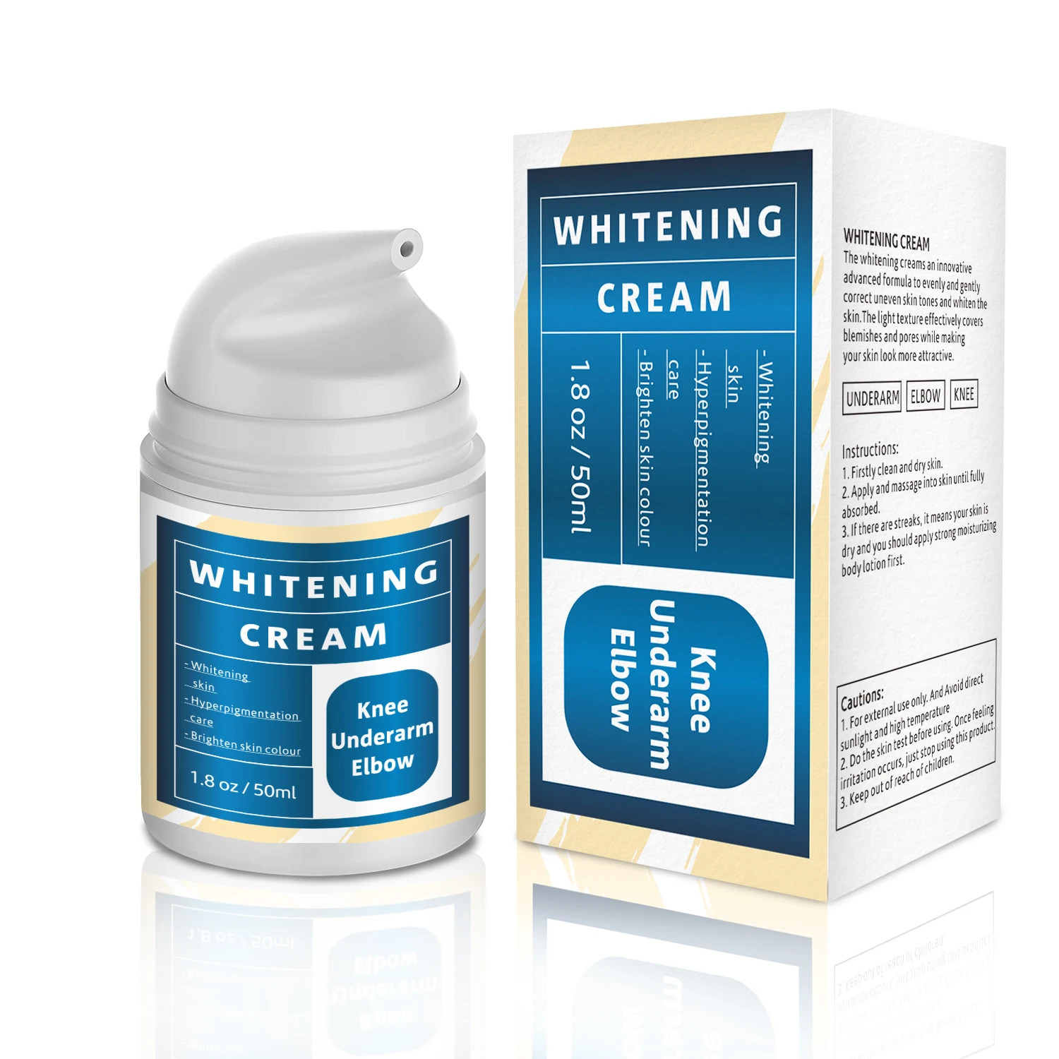 

Intimate Area Whitening Cream Brighten Repair Armpit Elbow Buttocks Moisturizing Nourish Nicotinamide Body Skin Care 105g